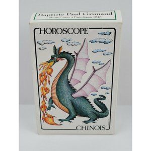 HOROSCOPE CHINOIS Divination Cards And  Booklet Made in France 1988 Rare Tarot